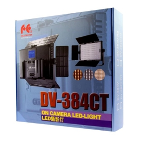 Falcon Eyes Bi-Color LED Lampe Set Dimmbar DV-384CT-K2 inkl. Akku