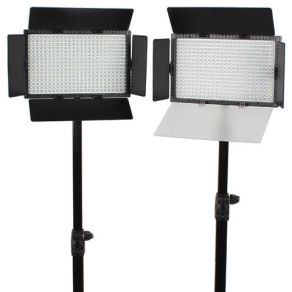 Falcon Eyes LED Lampe Set Dimmbar DV-384CT mit Stativen