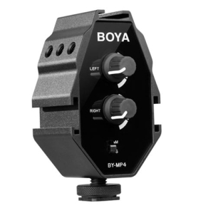 Boya Audio Adapter BY-MP4 für Smartphone, DSLR Kameras, Camcorder