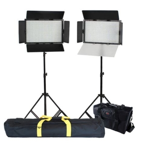 Falcon Eyes LED Lamp Set Dimmable DV-384CT with Lightstand and Bag