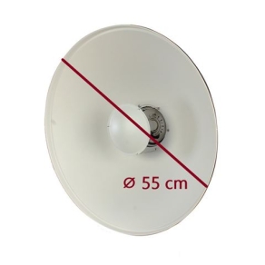 StudioKing Beauty Dish White SK-BD550W 55 cm with...
