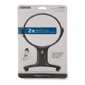 Carson Necklace Loupe 2x130mm HF-66 with LED
