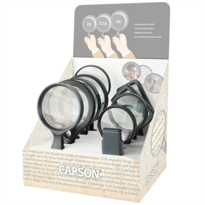 Carson Lager-Set für Display mit 2x 10 Lupen