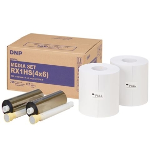 DNP Standard Papier DSRX1HS-4X6HS 2 Rollen à 700 St. 10x15 für DS-RX1HS