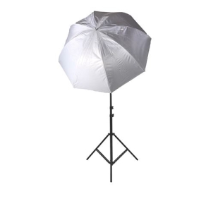 Falcon Eyes Umbrella Set Silver/White 152 cm incl. tripod...